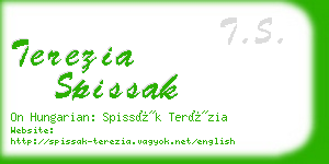 terezia spissak business card